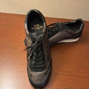 Coach women’s Black Sneakers- leather